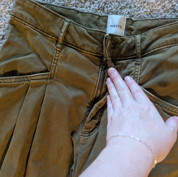 Anthropologie Maeve Oversized Wide-Leg Chino Pants - Picture 5 of 10